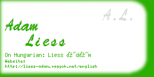 adam liess business card